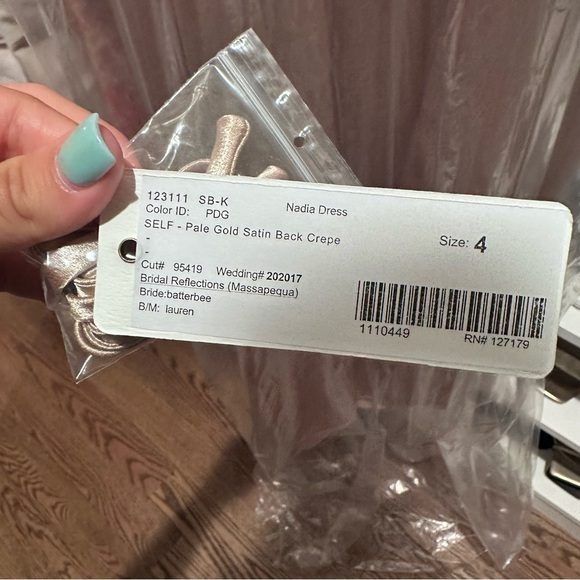 Jenny Yoo Nadia Dress Pale Gold - Picture 9 of 10